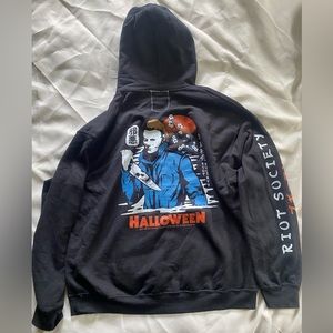 Riot society brand sweatshirt Michael Myers Halloween hoodie